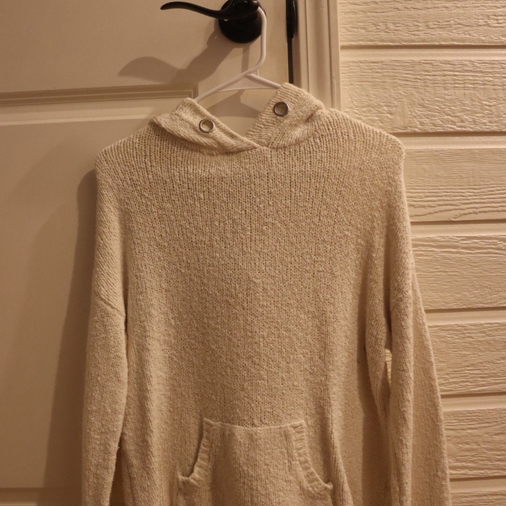Kaisely Kids Beige Hooded Sweater